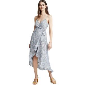 NWOT The Fifth Label Tour High Low Floral Spaghetti Strap Wrap Dress Size 6US